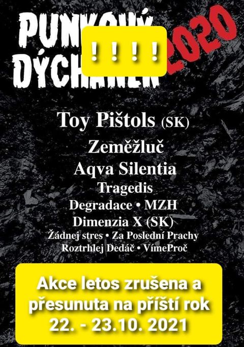 Punkový dýchánek 2020 - presunuté na rok 2021